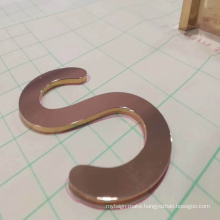 Small gold ss metal letters mirror stainless steel factory price